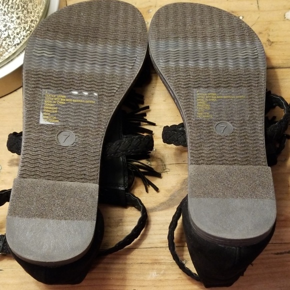 Target Mossimo Flat Fringe Sandal Sz 7 - Picture 5 of 7